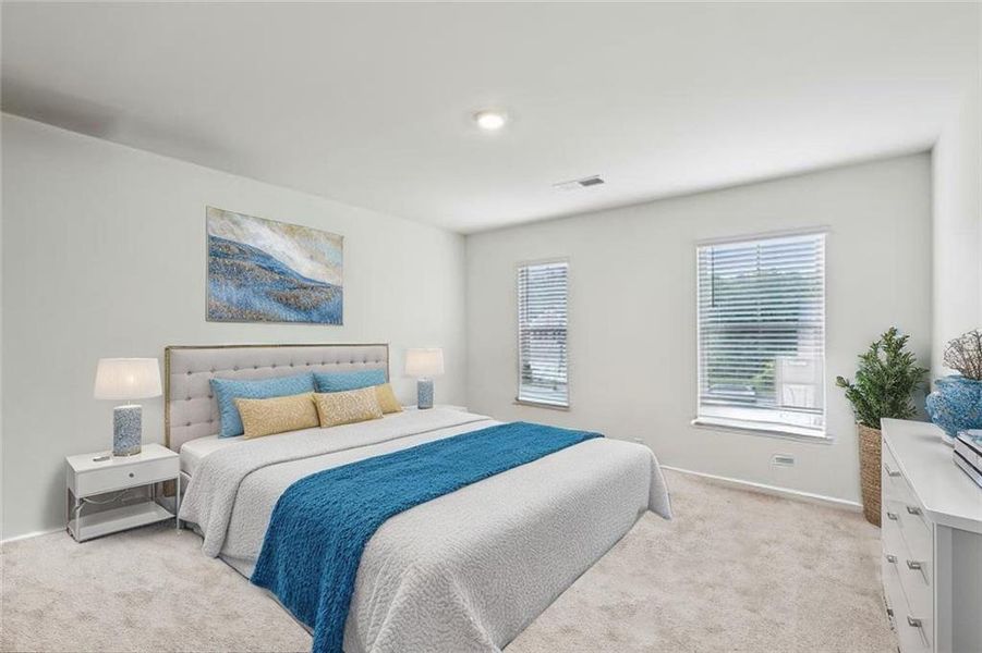 Furnished interior view inside a new home in The Enclave at Flat Rock Hills, Stonecrest (Image 16).