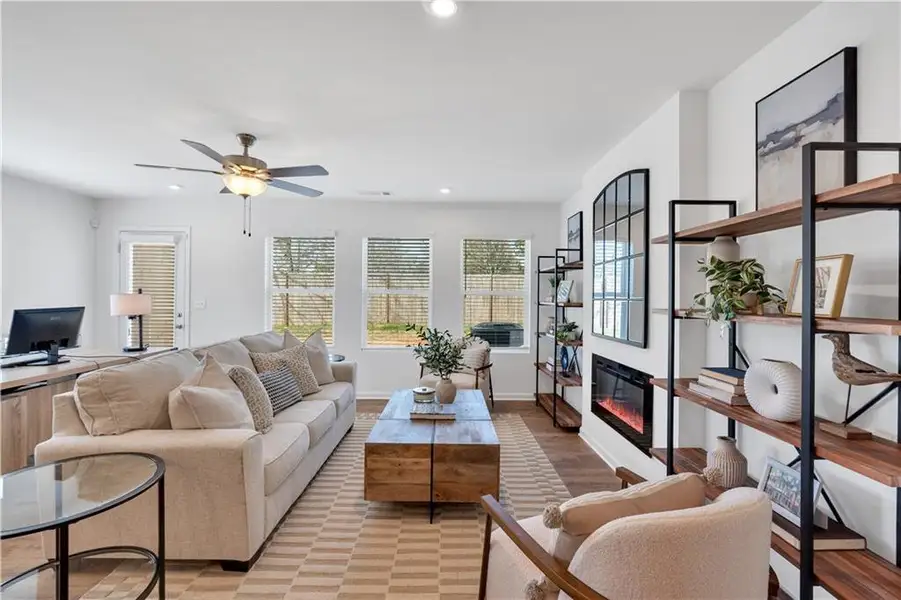 Furnished interior view inside a new home in Village Green, Adairsville (Image 25). Furnished interior view inside a new home in Village Green, Adairsville (Image 25).