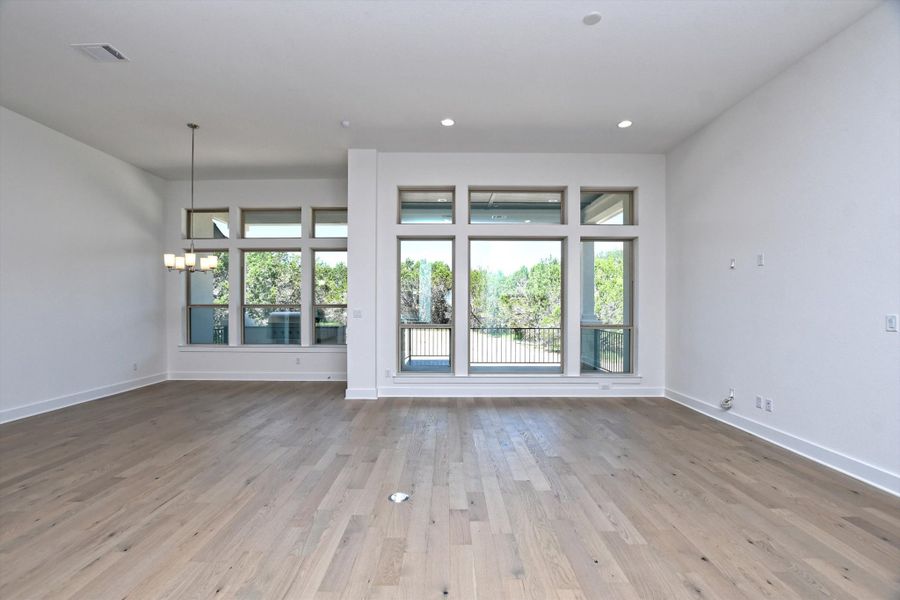 Representative unfurnished interior of a home built from the Siena III by Giddens Homes in Clearwater Ranch, Liberty Hill (Image 253).