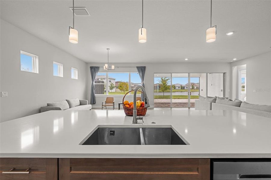Furnished interior view inside a new home in Robin's Cove at Epperson, Wesley Chapel (Image 33).