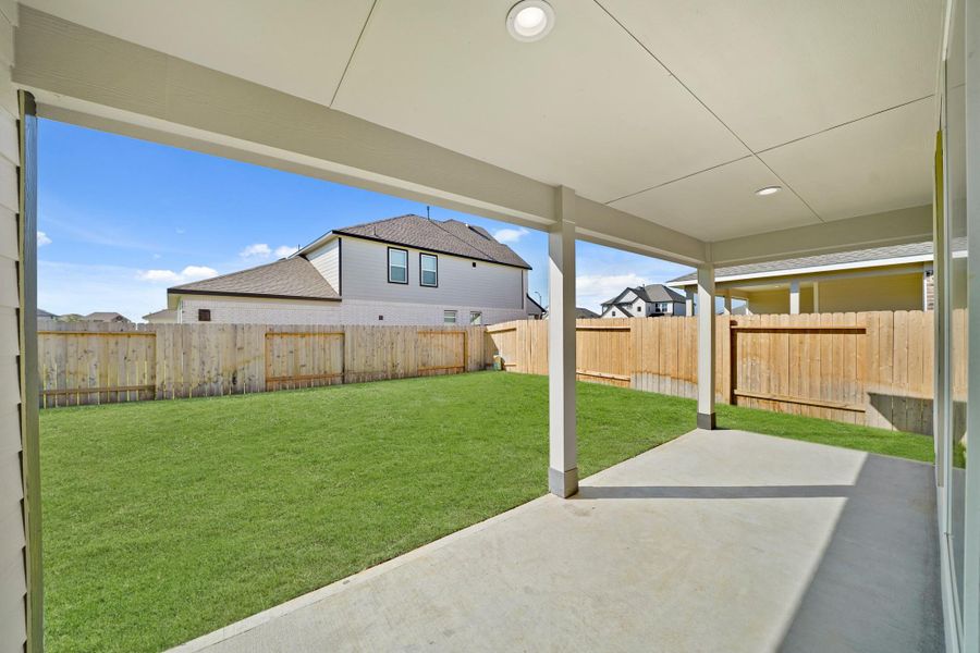 Exterior details and patio area of a home in Beacon Hill, Waller (Image 14). Exterior details and patio area of a home in Beacon Hill, Waller (Image 14).