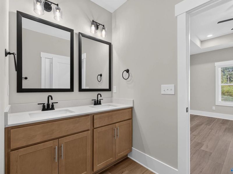 Furnished interior view inside a new home in Bailey Park, Fayetteville (Image 16). Furnished interior view inside a new home in Bailey Park, Fayetteville (Image 16).