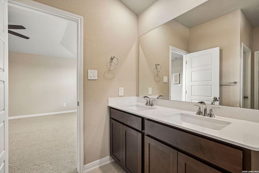 Furnished interior view inside a new home in Legendary Trails - Premier Series, Cibolo (Image 17). Furnished interior view inside a new home in Legendary Trails - Premier Series, Cibolo (Image 17).