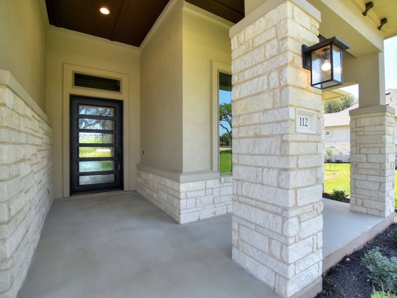 Representative exterior details of a home built from the Siena III by Giddens Homes in Clearwater Ranch, Liberty Hill (Image 71).