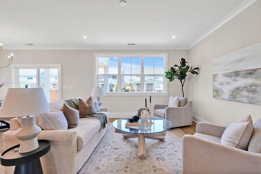 Furnished interior view inside a new home in , Awendaw (Image 10).