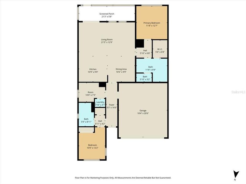 2D floor plan layout of this home in , Ocala, FL (Image 3).
