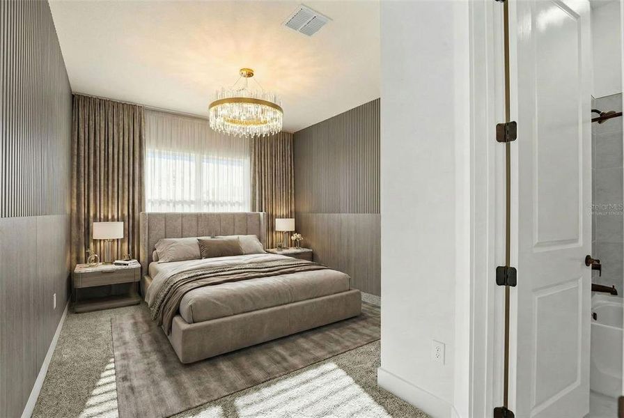 Furnished interior view inside a new home in Vida's Way, Wesley Chapel (Image 10).