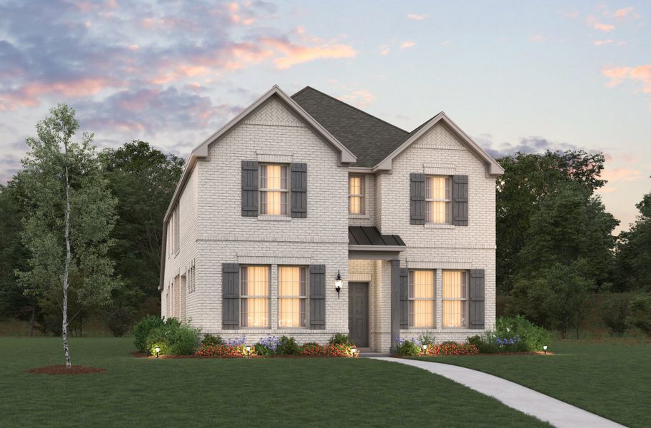 Representative exterior photo of a completed home built from the Marathon by Beazer Homes in Wildflower Ranch, Northlake, TX (Image 13). Representative exterior photo of a completed home built from the Marathon by Beazer Homes in Wildflower Ranch, Northlake, TX (Image 13).