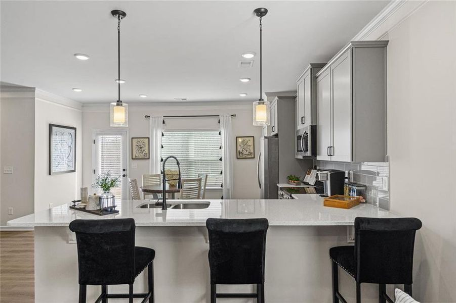 Furnished interior view inside a new home in Trinity Station, Auburn (Image 6).