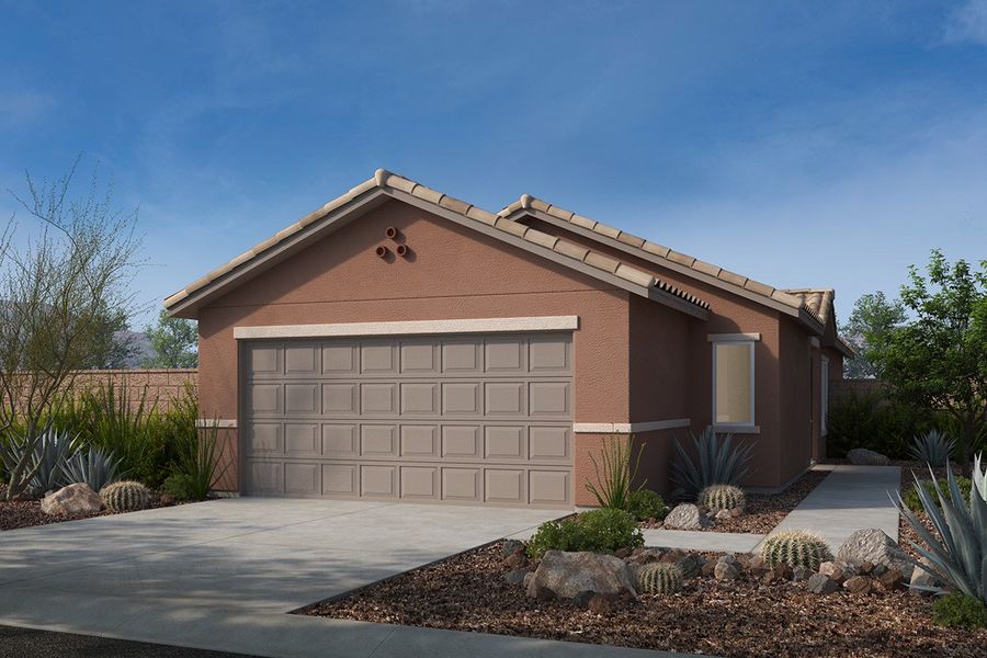 Representative exterior photo of a completed home built from the 1126 by KB Home in The Landings at Rancho Del Lago, Vail, AZ (Image 6).
