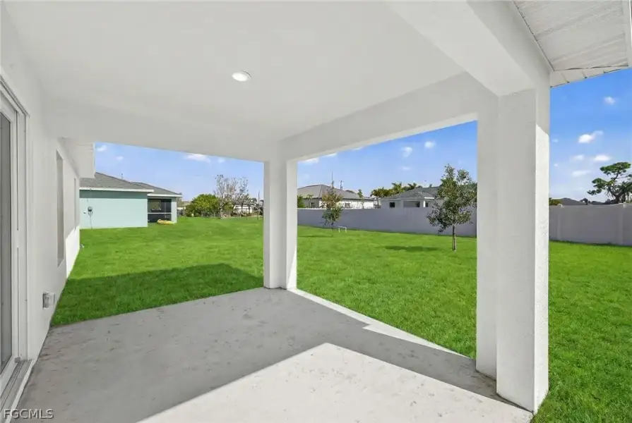 Exterior details and patio area of a home in Cape Coral, Cape Coral (Image 22).