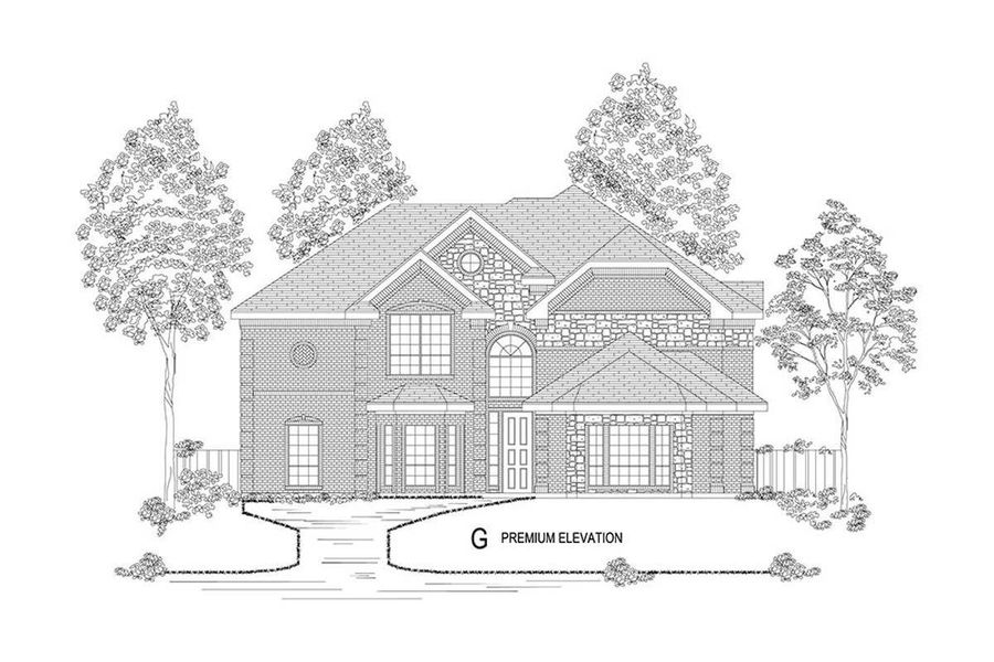 Representative rendering of the exterior for the Bellacrest FSW (w/Media) by First Texas Homes (Image 10). Representative rendering of the exterior for the Bellacrest FSW (w/Media) by First Texas Homes (Image 10).