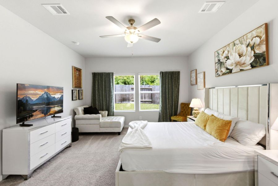 Furnished interior view inside a new home in Lakes at Black Oak, Magnolia (Image 35). Furnished interior view inside a new home in Lakes at Black Oak, Magnolia (Image 35).