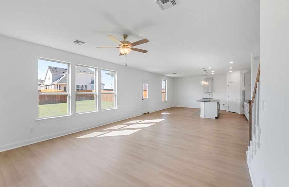 Spacious, unfurnished interior of a new home in Saddleback at Santa Rita Ranch, Liberty Hill (Image 59). Spacious, unfurnished interior of a new home in Saddleback at Santa Rita Ranch, Liberty Hill (Image 59).