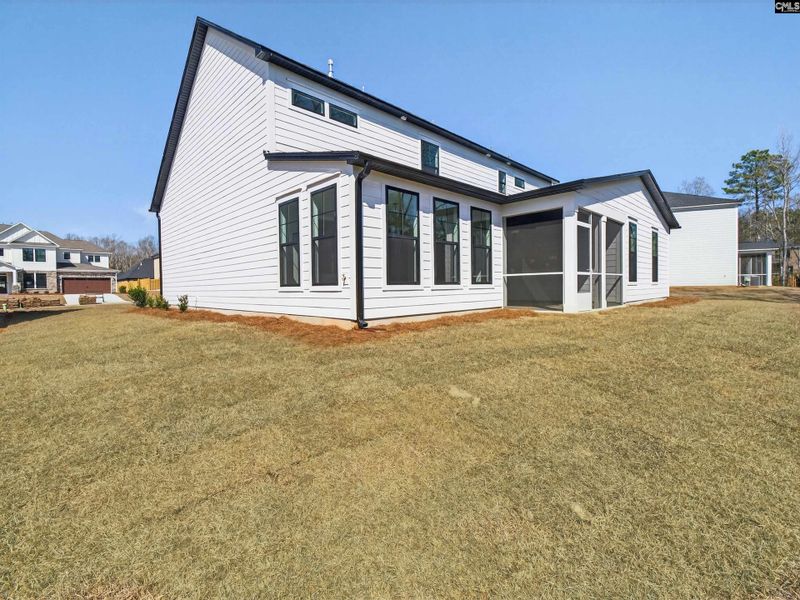 Exterior details and patio area of a home in Collins Cove, Chapin (Image 30).