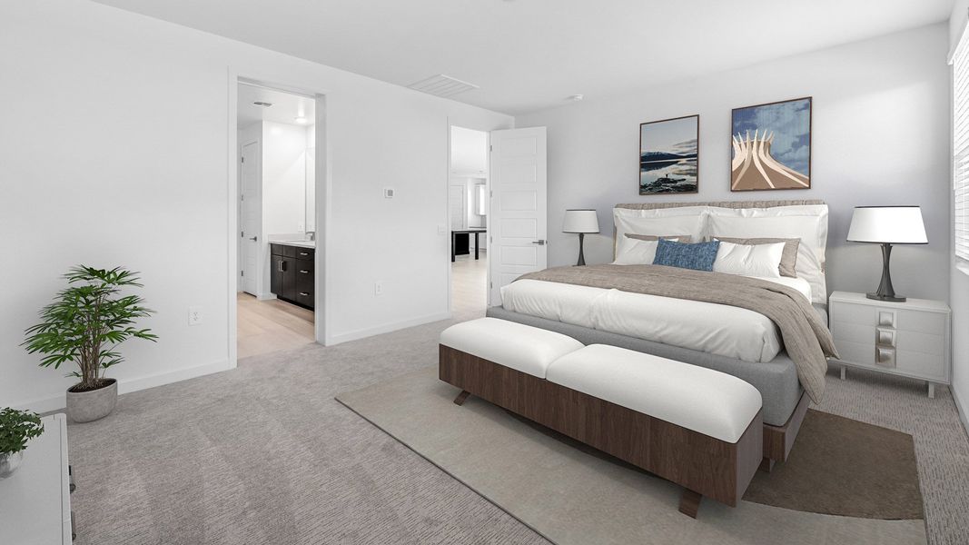 Furnished interior view inside a new home in Prada, Phoenix (Image 7). Furnished interior view inside a new home in Prada, Phoenix (Image 7).