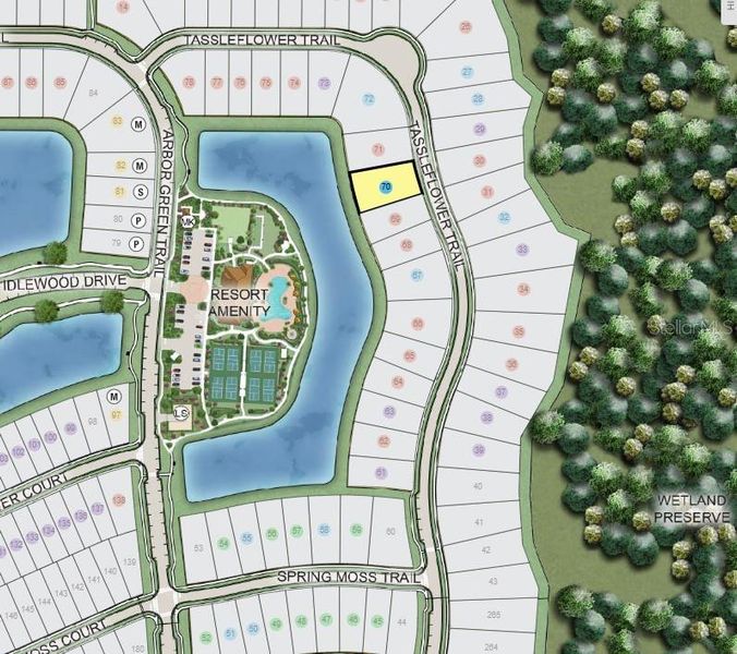 Esplanade at Center Lake Ranch ~ Site Map