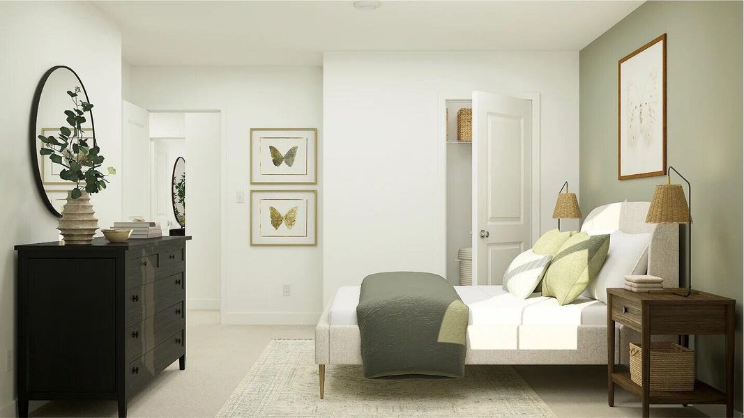 Furnished interior view inside a new home in Lindera Preserve at Cane Bay Plantation: Sabal Collection, Summerville (Image 15). Furnished interior view inside a new home in Lindera Preserve at Cane Bay Plantation: Sabal Collection, Summerville (Image 15).