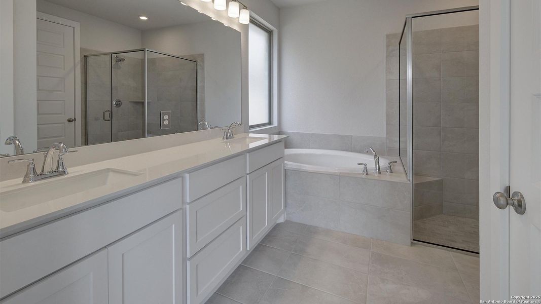 Furnished interior view inside a new home in Kallison Ranch 45', San Antonio (Image 3).