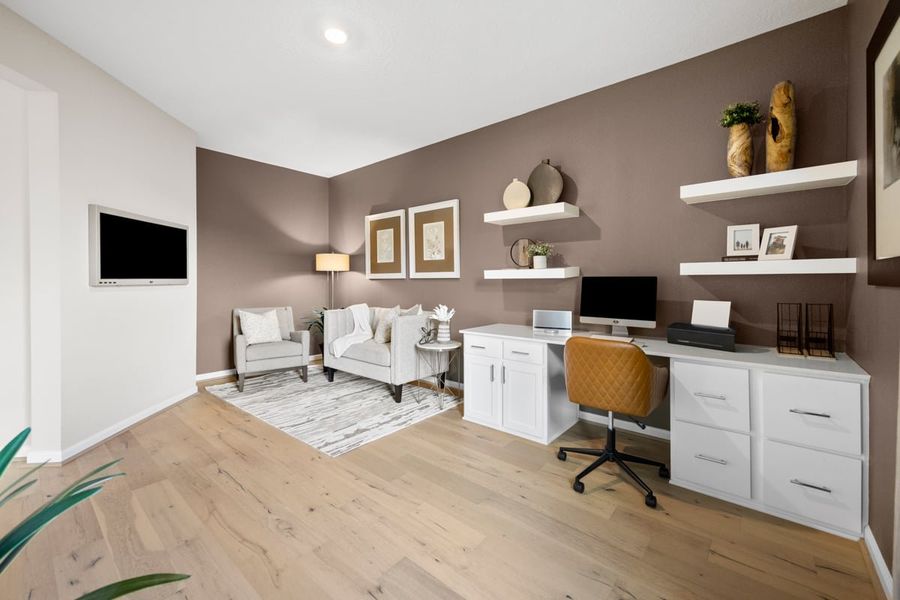 Furnished interior view inside a new home in Mustang Ridge, Magnolia (Image 7).