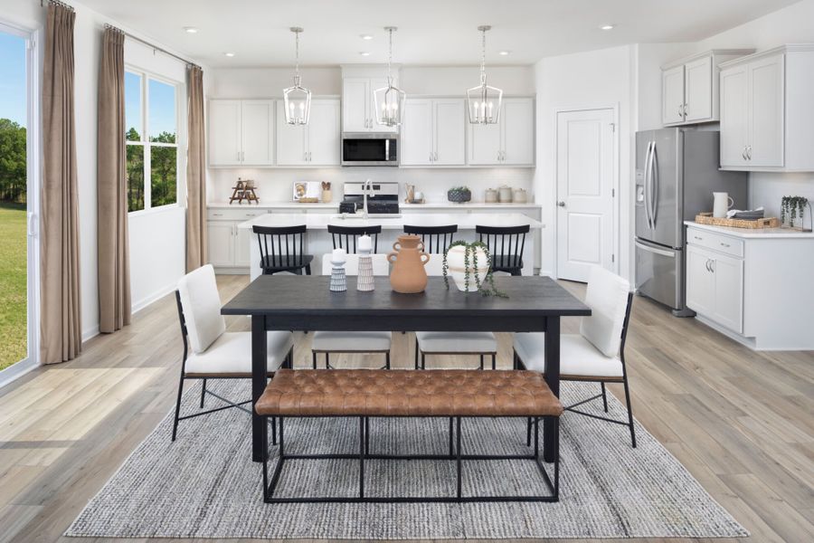 Sequoia model dining area.