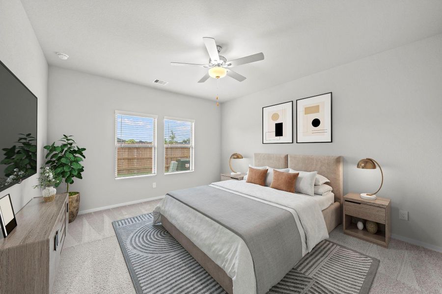 Furnished interior view inside a new home in Laurel Landing, Alvin (Image 8).