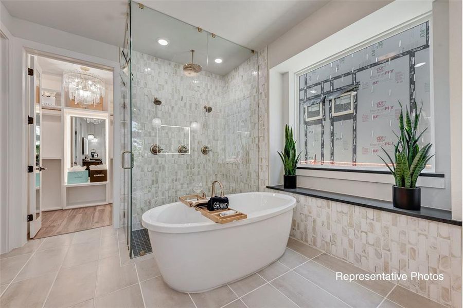 Furnished interior view inside a new home in Creekside at Elevon, Lavon (Image 3).