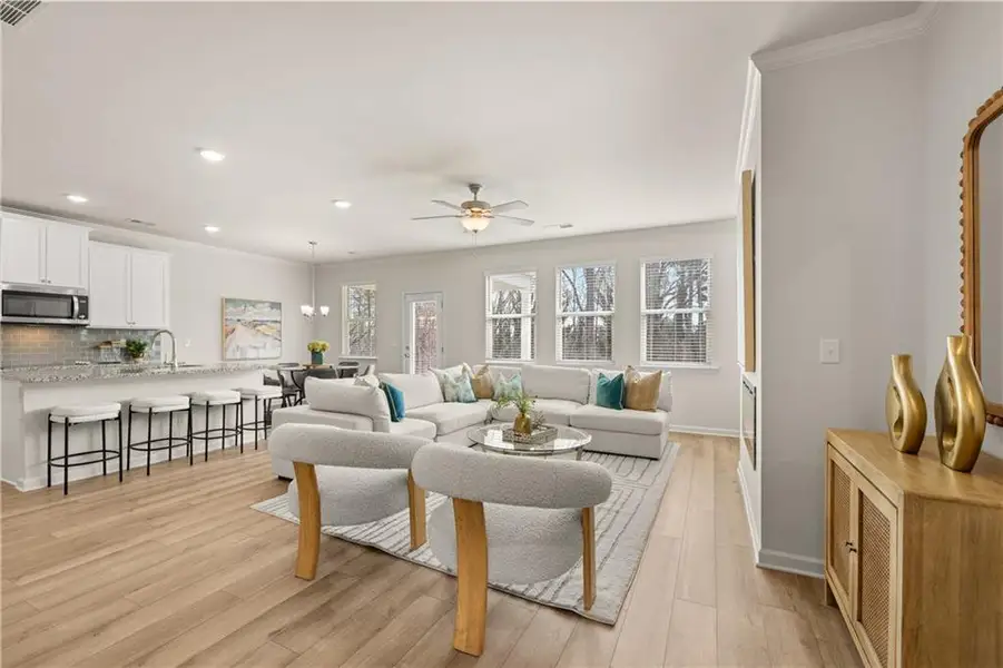 Furnished interior view inside a new home in Alcovy Village, Lawrenceville (Image 62).