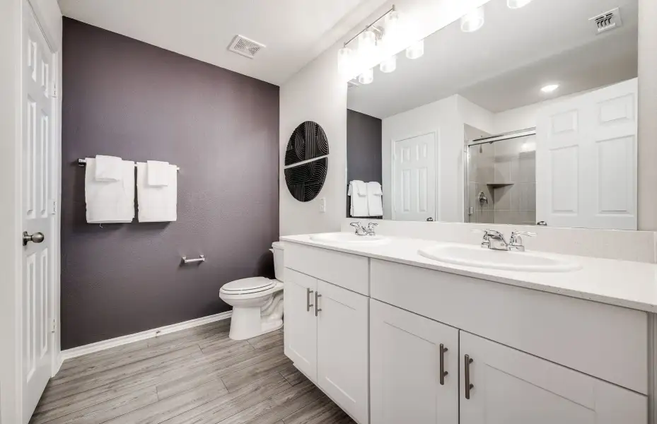 Furnished interior view inside a new home in Mobberly Farms, Pilot Point (Image 11).