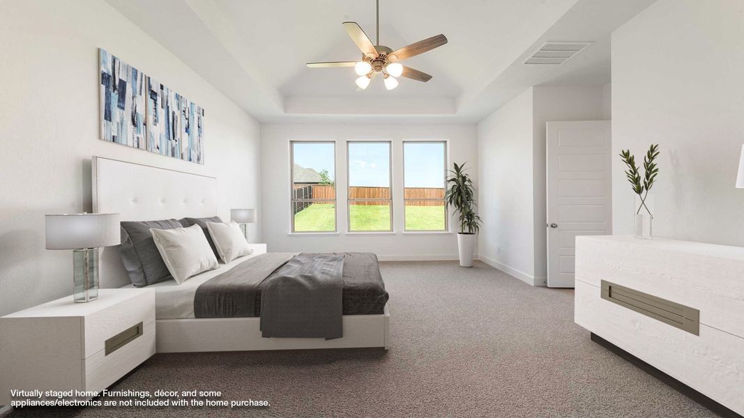 Representative furnished interior of a home built from the 2669W by Perry Homes in Meridiana, Rosharon (Image 5).