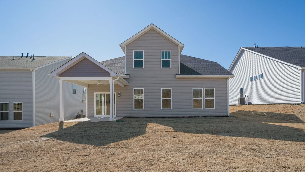 Covered Porch of The Middleton Design by DRB Homes