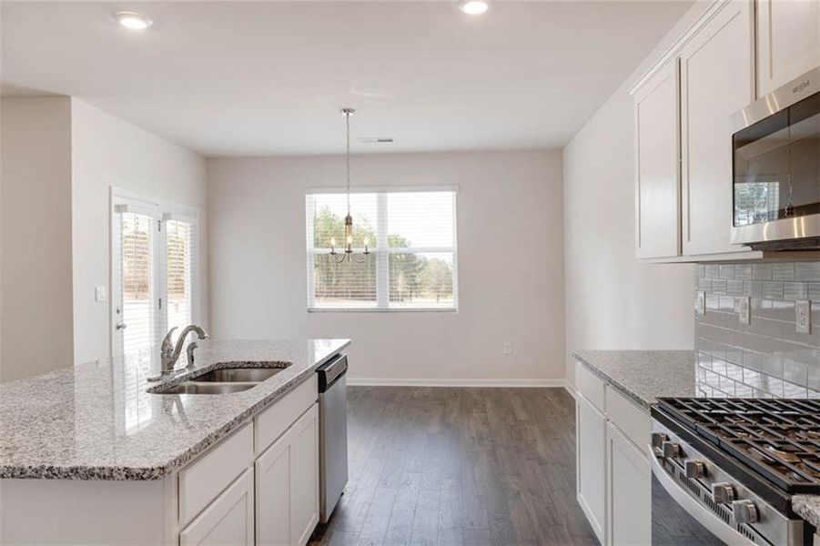Furnished interior view inside a new home in Jackson Landing, Jefferson (Image 7).