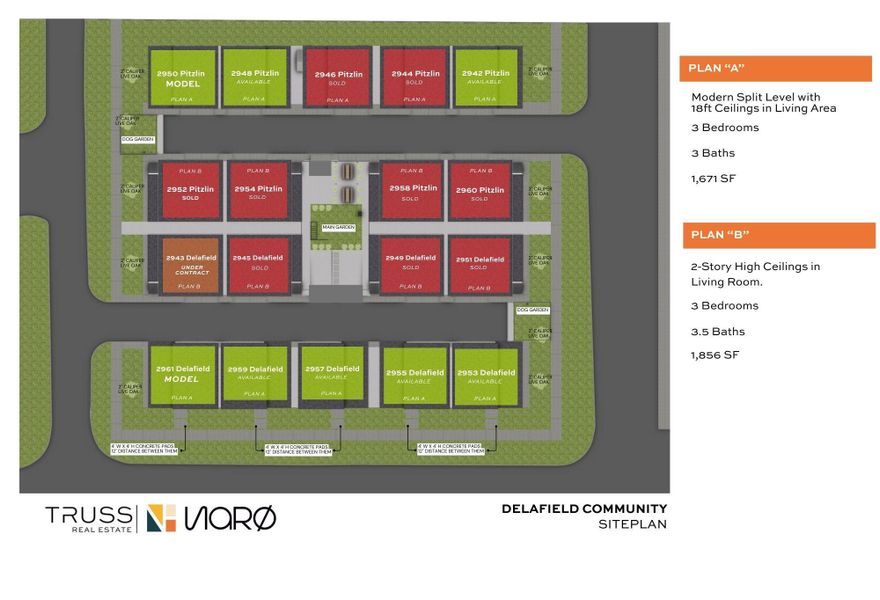 Only 8 homes left and counting at Delafield. Enjoy the rare convenience of street parking paired with gated front yards, offering added privacy, guest access, and everyday ease. With community green spaces just steps away and enhanced access in this new phase, this is city living reimagined.