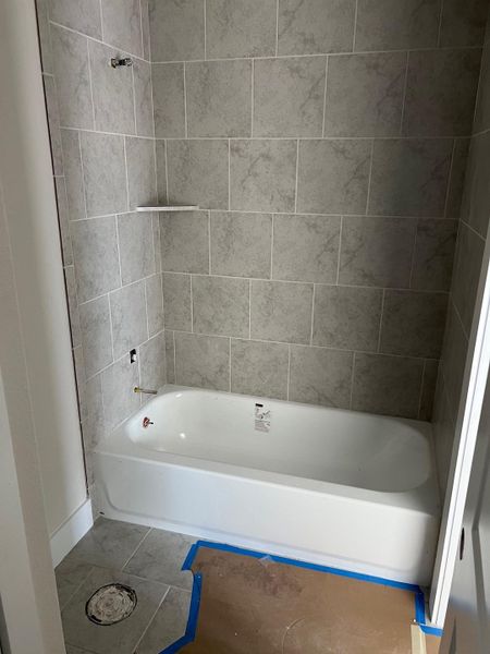 In-progress construction of a new home in Riverstone, Georgetown, TX (Image 27). In-progress construction of a new home in Riverstone, Georgetown, TX (Image 27).