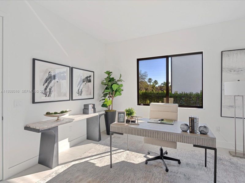 Furnished interior view inside a new home in , Miami (Image 38).