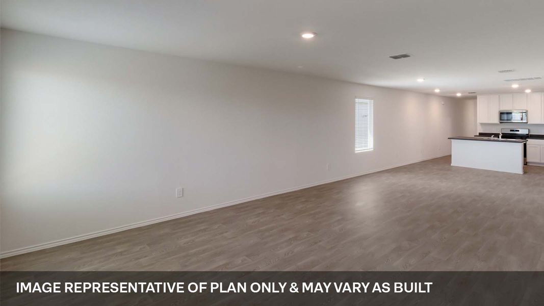 Representative unfurnished interior of a home built from the The Caprock by D.R. Horton in Marigold, Kyle (Image 8). Representative unfurnished interior of a home built from the The Caprock by D.R. Horton in Marigold, Kyle (Image 8).