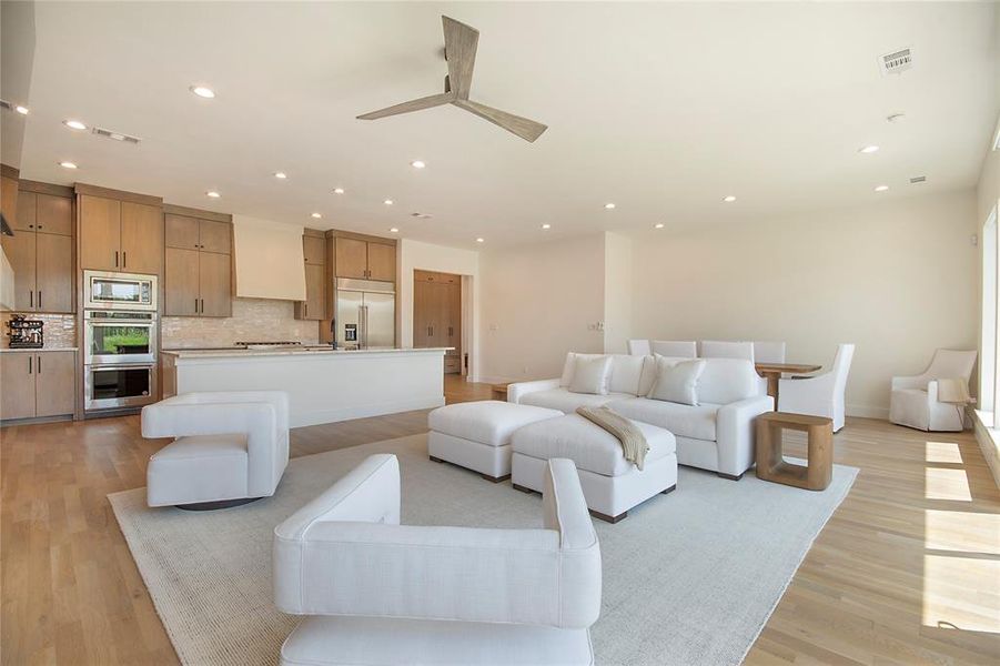 Furnished interior view inside a new home in , Heath (Image 22).
