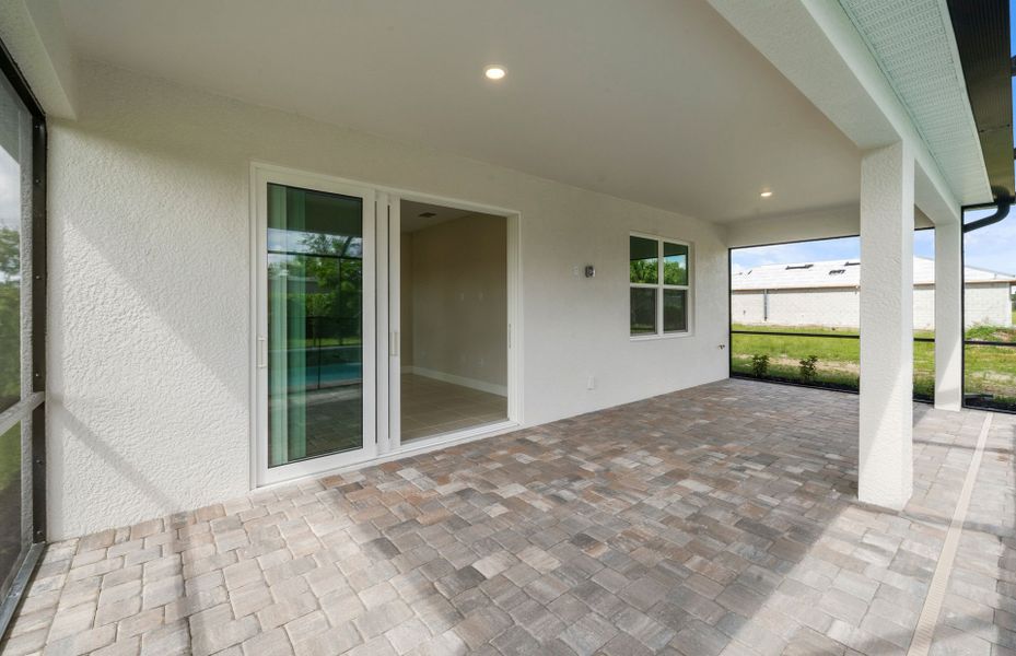 Exterior details and patio area of a home in Del Webb Oak Creek, North Fort Myers (Image 23). Exterior details and patio area of a home in Del Webb Oak Creek, North Fort Myers (Image 23).
