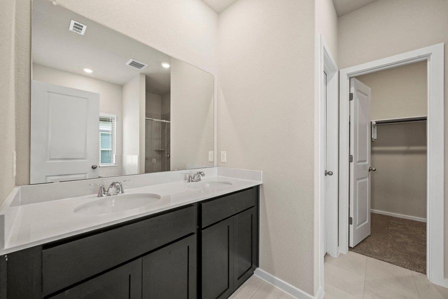 Primary Bath retreat with dual vanities Primary Bath retreat with dual vanities