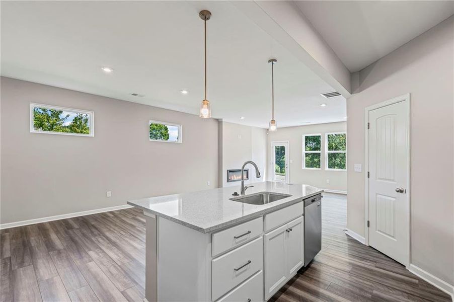 Furnished interior view inside a new home in Villas at Gold Creek, Dawsonville (Image 3).