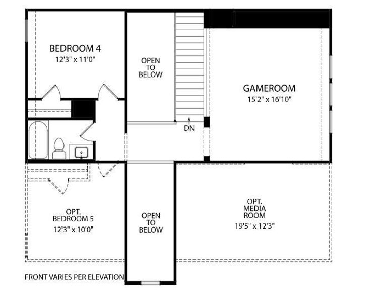 Wimberley Second Level Floor Plan