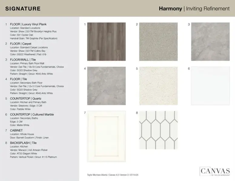 Sample of building materials used in homes in Auburn Glen, Dacula (Image 29). Sample of building materials used in homes in Auburn Glen, Dacula (Image 29).