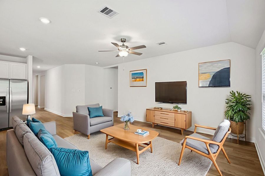 Photo is not of the actual home, but is an inspirational photo of builder’s model home and may depict options, furnishings, and/or decorator features that are not included