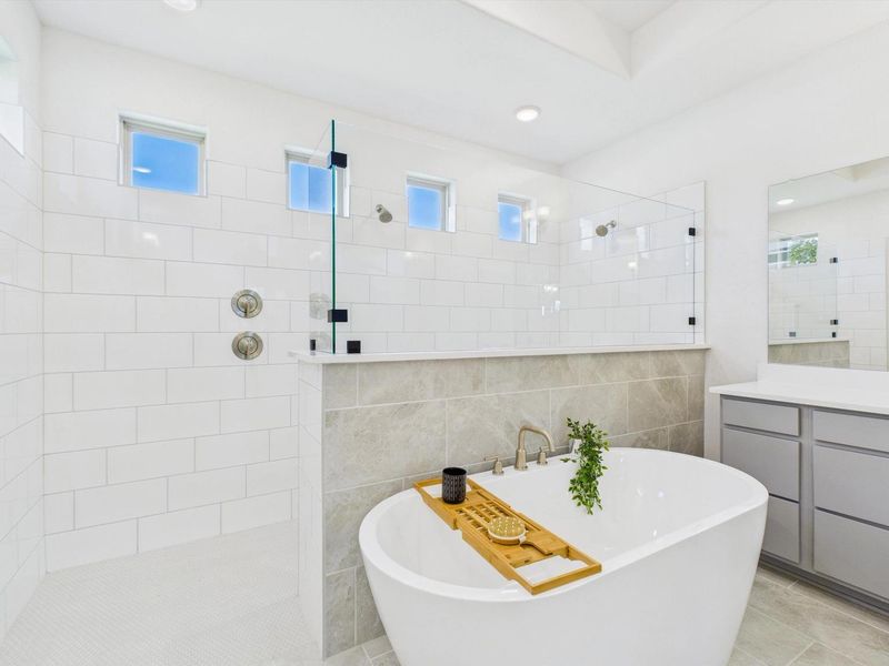 Furnished interior view inside a new home in Potranco Oaks, Castroville (Image 34).