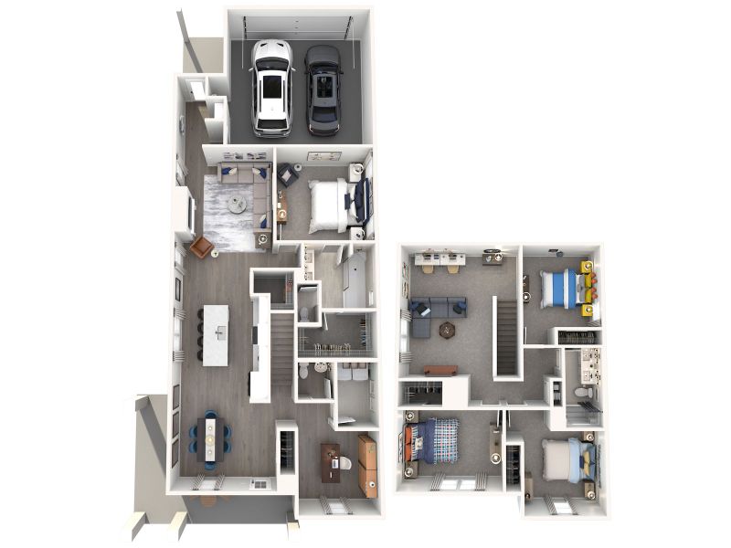 2D floor plan layout for the Westbrook by Meritage Homes in Benders Cove - Premier Series, Mount Juliet, TN (Image 4). 2D floor plan layout for the Westbrook by Meritage Homes in Benders Cove - Premier Series, Mount Juliet, TN (Image 4).