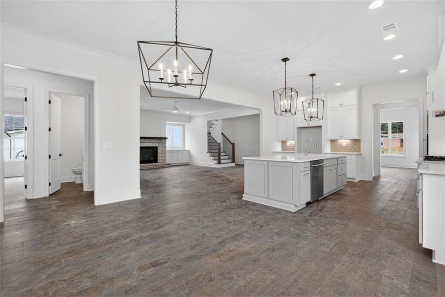 Furnished interior view inside a new home in , Suwanee (Image 15).