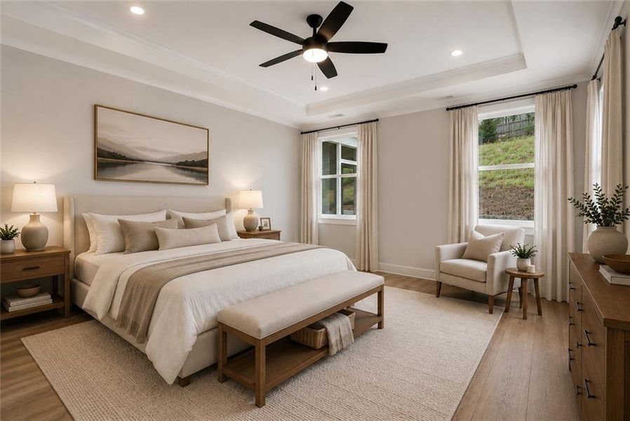Furnished interior view inside a new home in Arbor West, Dawsonville (Image 6).
