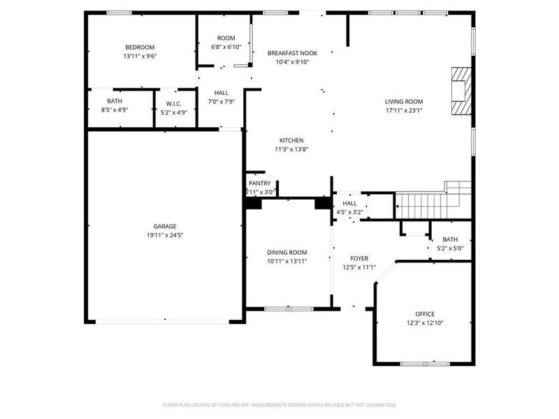 2D floor plan layout of this home in Briar Creek, Atlanta, GA (Image 4).