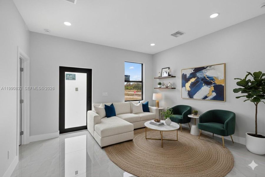 Furnished interior view inside a new home in , Lehigh Acres (Image 15).