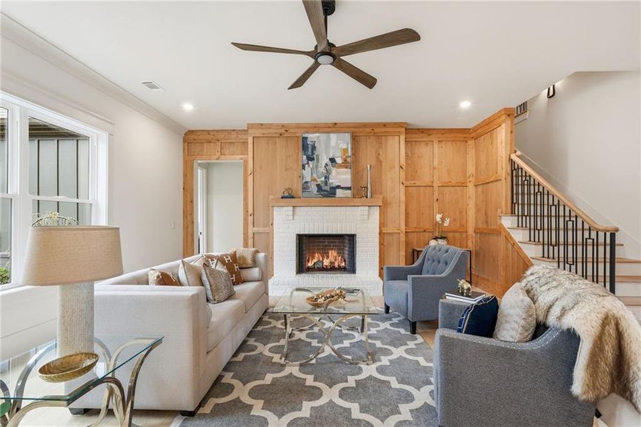 Furnished interior view inside a new home in , Cumming (Image 17).